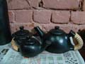 Tea set in black color