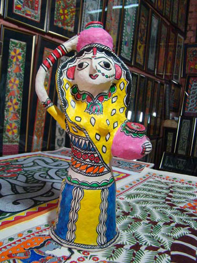 Bihar paper mache and madhubani paintings