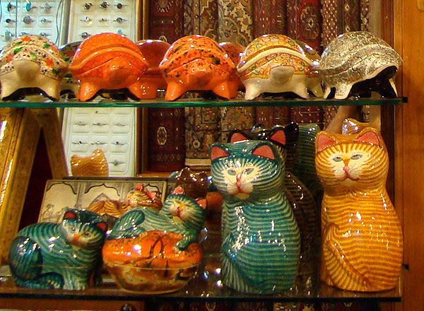 Paper mache crafts and animals, cat