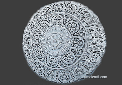 wooden panel hand carved